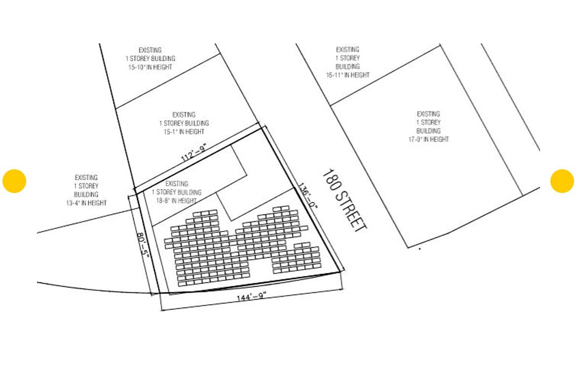 PHOTO-VOLTAIC SYSTEM LOCATION FOR THE FLAT ROOF INSTALLATION OF 55.76 KW ARRAY